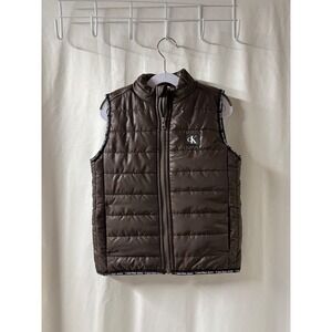 Calvin Klein Brown Puffer Vest Size 4T